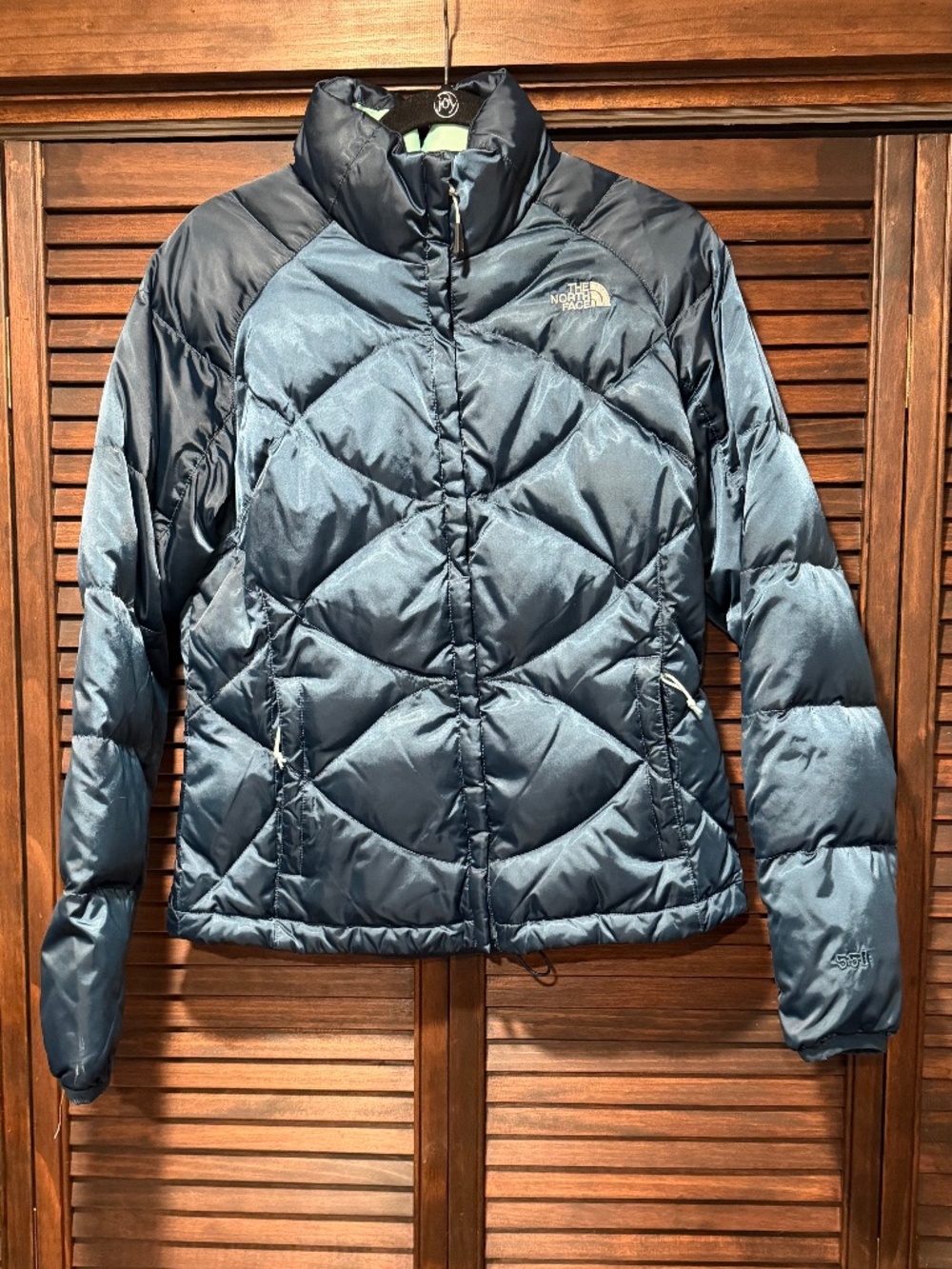 The North Face Aconcagua 550 Down Diamond Quilted Puffer Jacket Navy